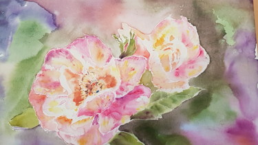 Peinture intitulée "20171024-105928.jpg" par Françoise Pinton Platen, Œuvre d'art originale, Aquarelle