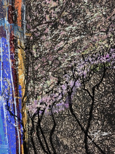 Painting titled "trees outdoor" by Skywalker, Original Artwork, Ink