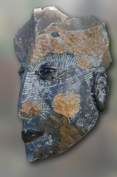 Skulptur mit dem Titel "My best Friend" von Roland Platte, Original-Kunstwerk, Stein
