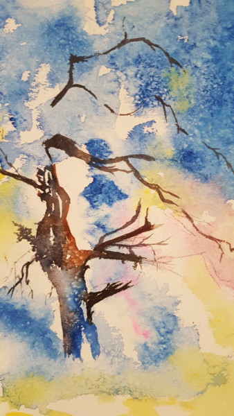 Peinture intitulée "20171024-130905.jpg" par Françoise Pinton Platen, Œuvre d'art originale, Aquarelle