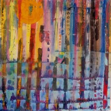 Peinture intitulée "Lumière du Soir" par Fanny Touchet, Œuvre d'art originale