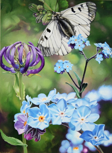 Painting titled "Composition 72 : Un…" by Bernard Domange, Original Artwork, Oil