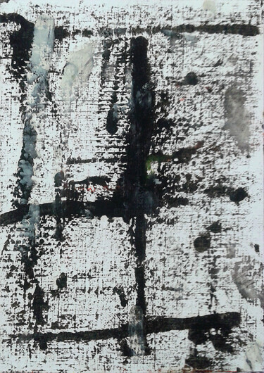Pintura intitulada "abstrato-Preto e Br…" por Ana Maria Fernandes (A.fe), Obras de arte originais, Óleo