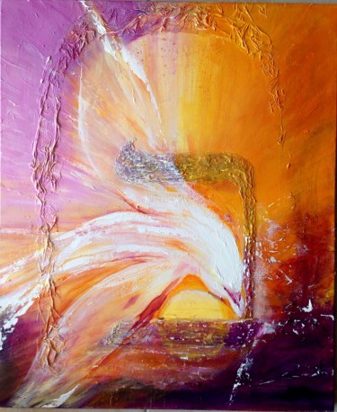 Peinture intitulée "L'Envol   54x65 cm" par Frall, Œuvre d'art originale