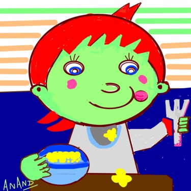 Digital Arts titled "baby-c.jpeg" by Anandswaroop Manchiraju, Original Artwork