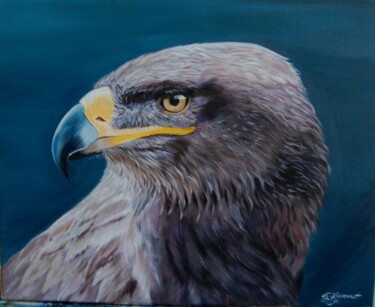 Buse variable- acrylique sur toile originale signée Painting titled "Buse variable- acry…" by Patricia Giroldini Hyvernat, Original Artwork, Acrylic Mounted on Wood Stretcher f…