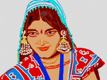 Digital Arts titled "tribal-2.png" by Anandswaroop Manchiraju, Original Artwork, Digital Painting