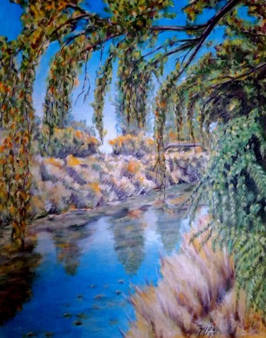 Peinture intitulée "galovic channel" par Djura, Œuvre d'art originale, Huile