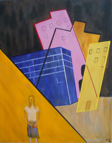 Schilderij getiteld "dark-matter" door David Callahan, Origineel Kunstwerk, Acryl