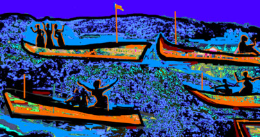 Digital Arts titled "HAPPY BOATING dsc-0…" by Anandswaroop Manchiraju, Original Artwork, Digital Painting