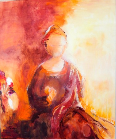 Peinture intitulée "Féminitude   54x65…" par Frall, Œuvre d'art originale, Huile
