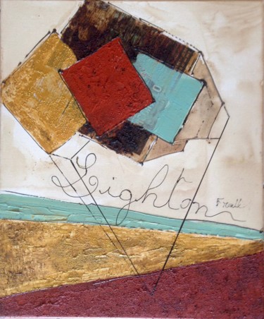 Peinture intitulée "Light on   50x60 cm" par Frall, Œuvre d'art originale
