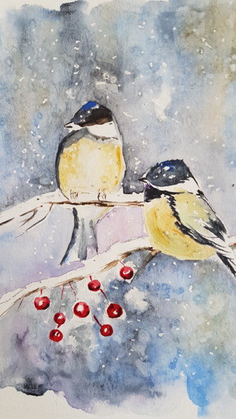 Peinture intitulée "20171027-124856.jpg" par Françoise Pinton Platen, Œuvre d'art originale, Aquarelle