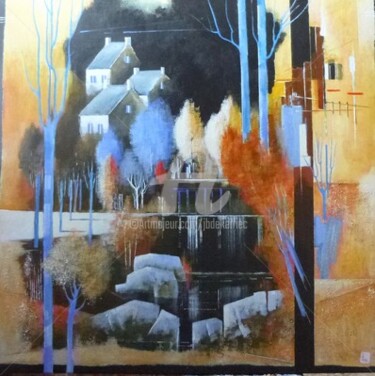 Peinture intitulée "Stangalard II" par James Burgevin, Œuvre d'art originale, Acrylique