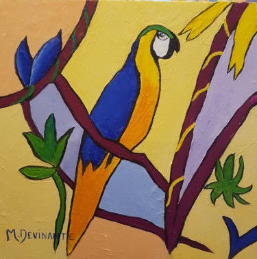 OISEAU DES ILES Peinture intitulée "OISEAU DES ILES" par Michele Devinante, Œuvre d'art originale