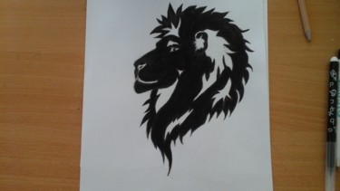 Dessin de tête de lion