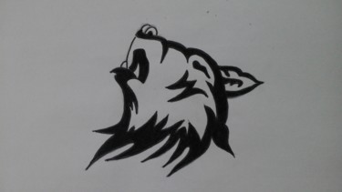 Dessin de tête de loup