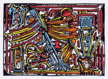 En te voyant. Dessin intitulée "En te voyant." par Jean-Bernard Fenouillas, Œuvre d'art originale