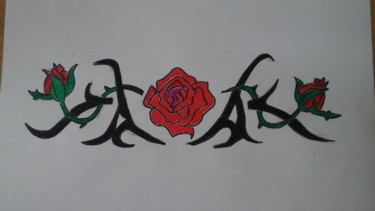 Dessin abstrait de fleurs