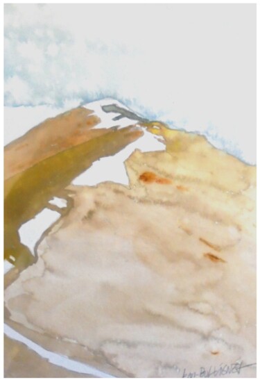 绘画 标题为“EN GRIMPANT SUR LA…” 由Jean-Paul Vignes, 原创艺术品, 水彩