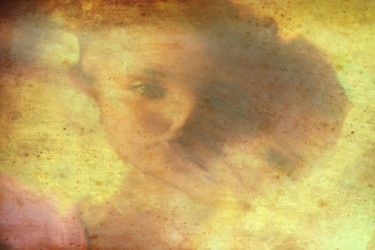 Portrait de femme en or