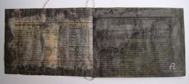 Peinture intitulée "livre-journal-ukiyo…" par Hélène Mongin, Œuvre d'art originale