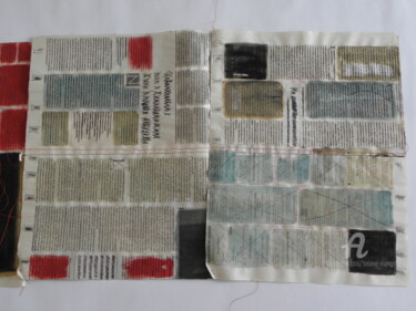 Peinture intitulée "Livre_journal_tentu…" par Hélène Mongin, Œuvre d'art originale