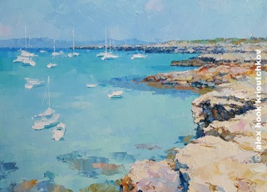 绘画 标题为“Formentera” 由Alex Hook Krioutchkov, 原创艺术品, 油