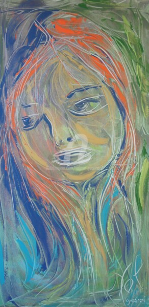 Peinture intitulée ""Douceur."" par Valérie Guerinoni, Œuvre d'art originale, Acrylique