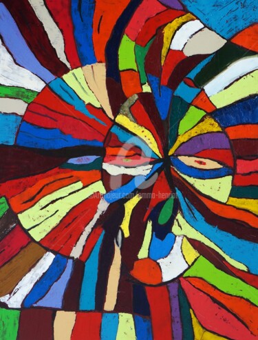 Peinture intitulée "Vagues-D'Amour" par Emma Henriot, Œuvre d'art originale, Huile