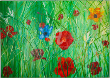 Peinture intitulée "Le-Secret-de-la-Vie" par Emma Henriot, Œuvre d'art originale, Huile