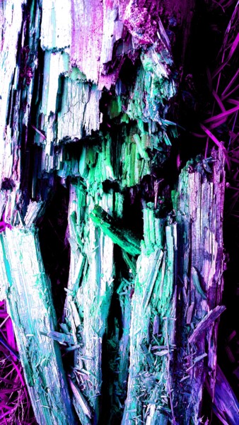 Fotografía titulada "Déchirements coloré…" por Janie B., Obra de arte original, Fotografía manipulada