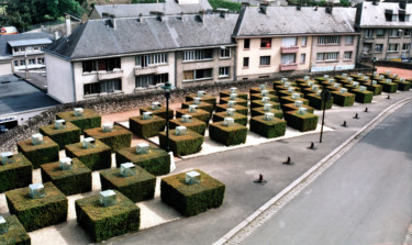 Installation intitulée "Rue des images" par Benoit Delomez, Œuvre d'art originale