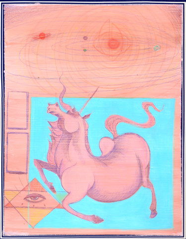 Aquarius Confusion 绘画 标题为“Aquarius Confusion” 由Oberlin The Artist, 原创艺术品, 丙烯