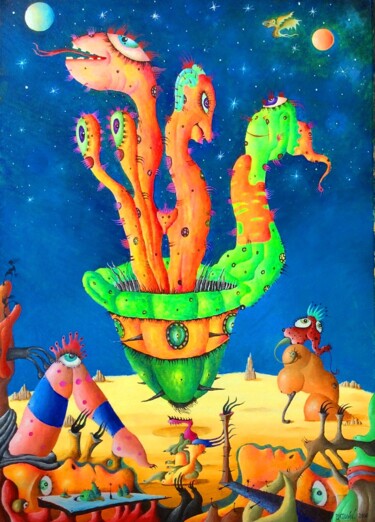 bay-bay-bleus-50x70-oil-canvas.jpg Peinture intitulée "bay-bay-bleus-50x70…" par Andrej Platounov, Œuvre d'art originale, Huile