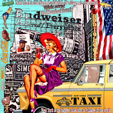 Arts numériques intitulée "Budweiser" par Alan Berg, Œuvre d'art originale, Photo montage