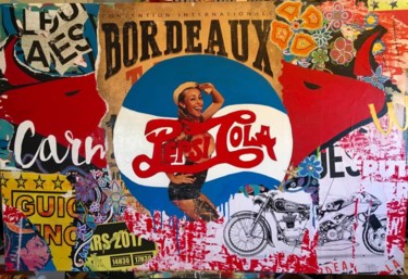 Peinture intitulée "PEPSI VINTAGE" par Pascal Petit, Œuvre d'art originale, Acrylique