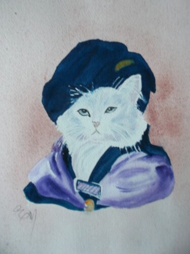 绘画 标题为“AQUARELLE ORIGINALE…” 由Eliane Morvan (CREADELI  "les petits bonheurs d'Eli"), 原创艺术品, 水彩
