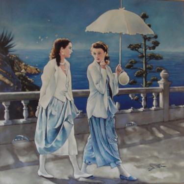 绘画 标题为“LES DEUX COPINES” 由José Garcia (GARBEL), 原创艺术品, 丙烯