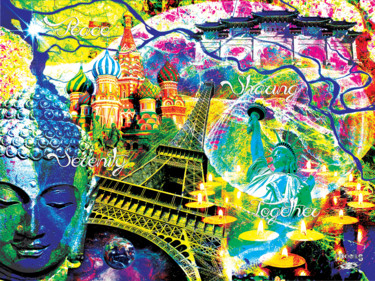 UNITED WORLD Arts numériques intitulée "UNITED WORLD" par Esprit Libre, Œuvre d'art originale, Photo montage