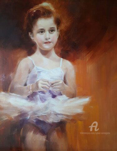Peinture intitulée "Petite-ballerine" par Sylvie Vernageau, Œuvre d'art originale