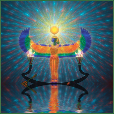 Digitale Kunst mit dem Titel "Isis" von Harald Dastis, Original-Kunstwerk, 2D digitale Arbeit