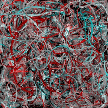 Arts numériques intitulée "Overthinking" par Cila, Œuvre d'art originale, Peinture numérique
