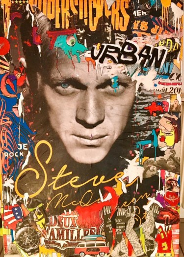 Peinture intitulée "steve.jpg" par Pascal Petit, Œuvre d'art originale, Acrylique