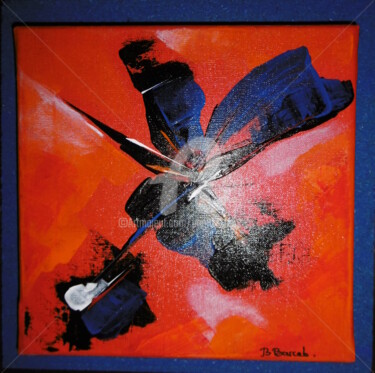 Peinture intitulée "abstrait12" par Brigitte Barcelo, Œuvre d'art originale, Acrylique Monté sur Panneau de bois