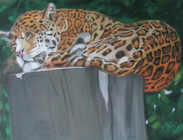 Peinture intitulée "En équilibre" par Catherine Costet (Lccat), Œuvre d'art originale, Pastel