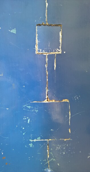 The two blue squares - wp-20170915-15-02-03.jpg Photography titled "The two blue square…" by Jacques Jégo, Original Artwork