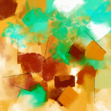 Arts numériques intitulée "Happy Autumn Day" par Cila, Œuvre d'art originale, Peinture numérique