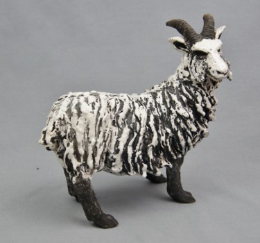 Sculpture intitulée "p-grenier-chevre-an…" par Patricia Grenier, Œuvre d'art originale