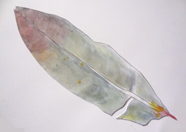 Painting titled "UNE PLUME SUR UN MU…" by Jean-Paul Vignes, Original Artwork